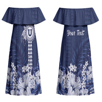 Personalized Utah State Couples Matching Off Shoulder Maxi Dress and Hawaiian Shirt Polynesian Style LT05 - Polynesian Pride