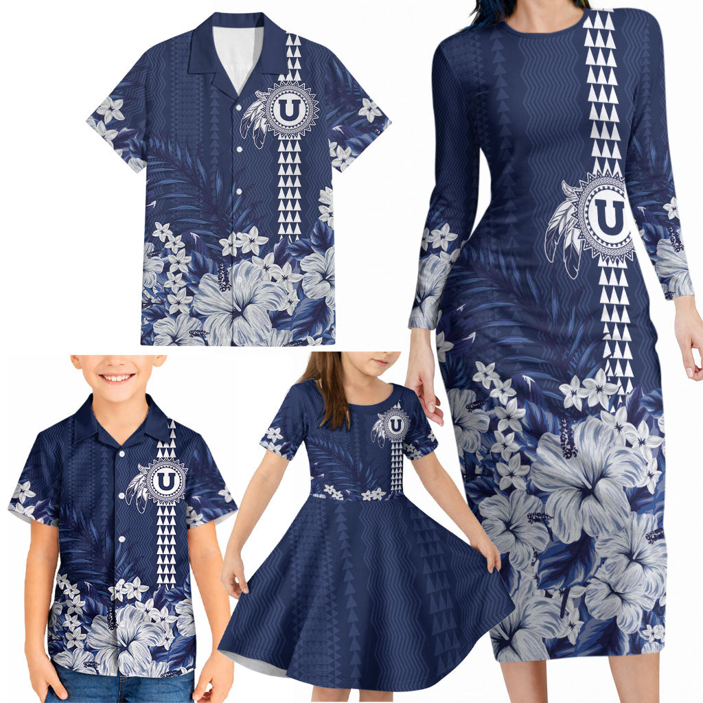 Personalized Utah State Family Matching Long Sleeve Bodycon Dress and Hawaiian Shirt Polynesian Style LT05 - Polynesian Pride