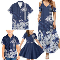 Personalized Utah State Family Matching Summer Maxi Dress and Hawaiian Shirt Polynesian Style LT05 - Polynesian Pride