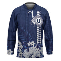 Personalized Utah State Hockey Jersey Polynesian Style LT05 Unisex Blue - Polynesian Pride