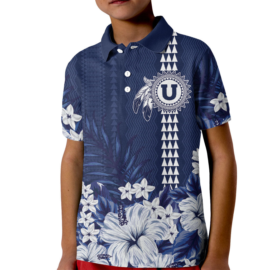 Personalized Utah State Kid Polo Shirt Polynesian Style LT05 Kid Blue - Polynesian Pride