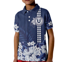 Personalized Utah State Kid Polo Shirt Polynesian Style LT05 Kid Blue - Polynesian Pride