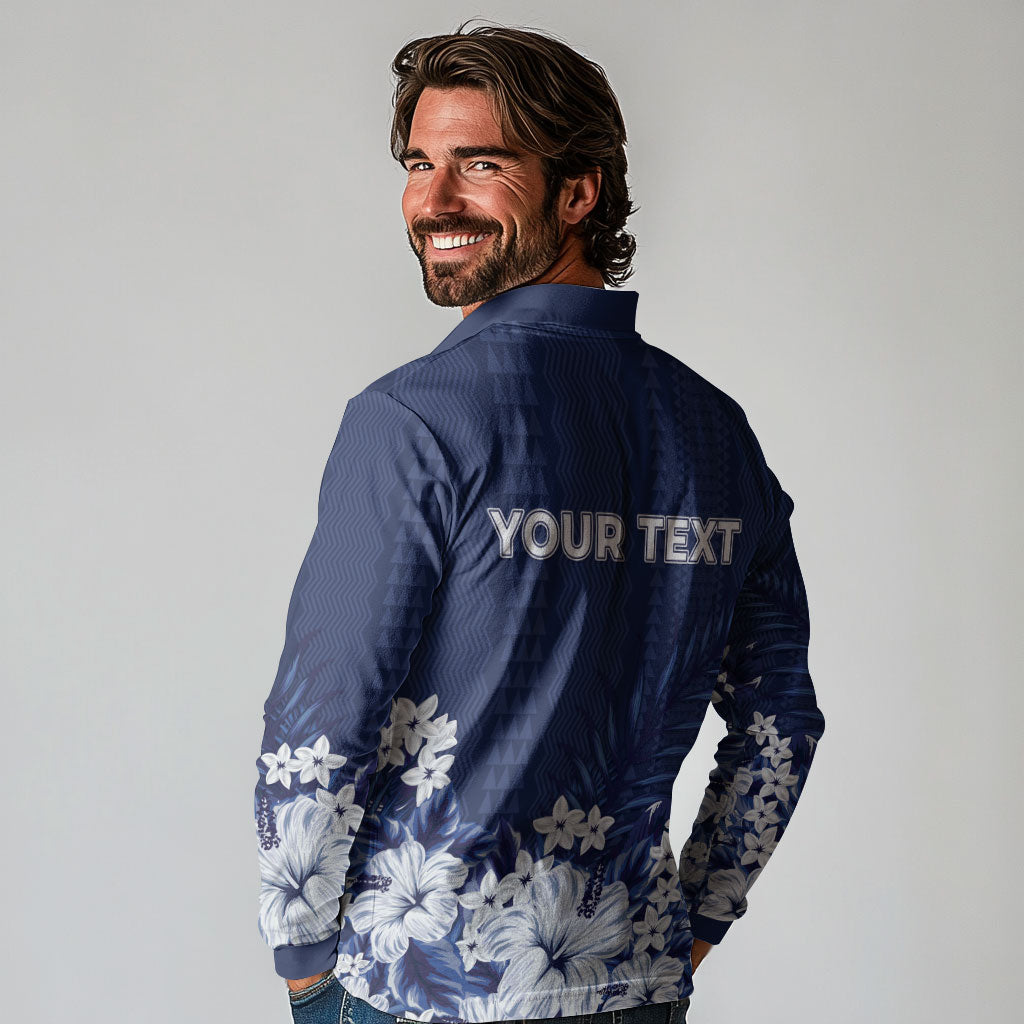Personalized Utah State Long Sleeve Polo Shirt Polynesian Style LT05 - Polynesian Pride