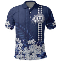 Personalized Utah State Polo Shirt Polynesian Style LT05 Blue - Polynesian Pride