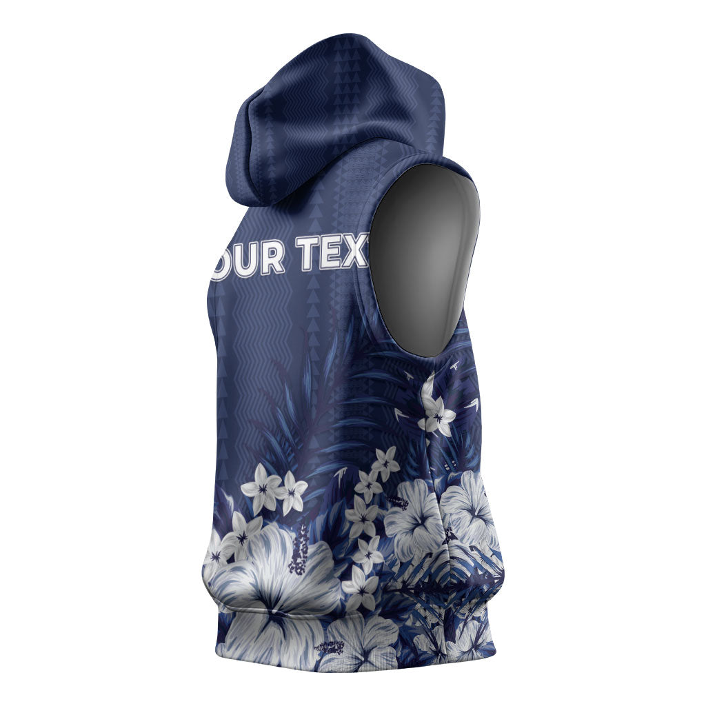 Personalized Utah State Sleeveless Hoodie Polynesian Style LT05 - Polynesian Pride