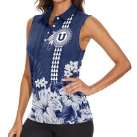 Personalized Utah State Women Sleeveless Polo Shirt Polynesian Style LT05 - Polynesian Pride
