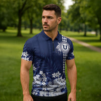 Personalized Utah State Zipper Polo Shirt Polynesian Style LT05 - Polynesian Pride