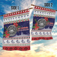 American Samoa Christmas Garden Flag Poinsettia La Maunia Le Kilisimasi