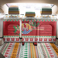 French Polynesia Christmas Back Car Seat Cover Coat Of Arms Merry Xmas LT05 - Polynesian Pride