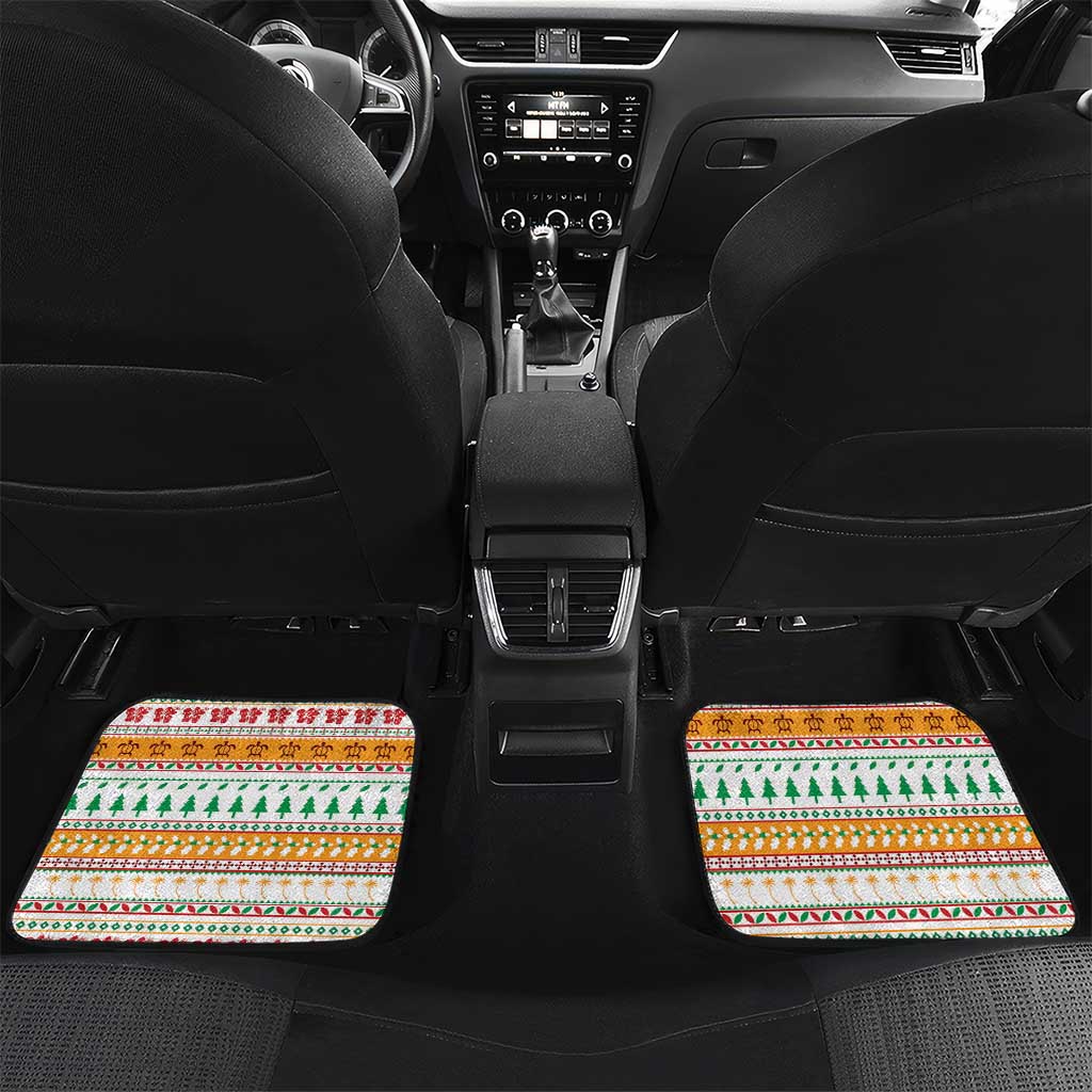 French Polynesia Christmas Car Mats Coat Of Arms Merry Xmas