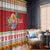 French Polynesia Christmas Window Curtain Coat Of Arms Merry Xmas