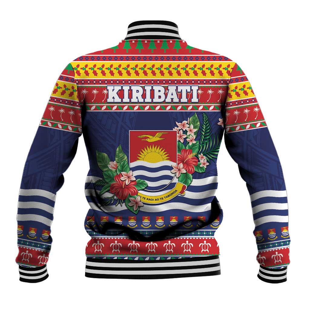 Kiribati Christmas Baseball Jacket Coat Of Arms Tekeraoi Te Kiritimati LT05 - Polynesian Pride
