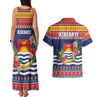 Kiribati Christmas Couples Matching Tank Maxi Dress and Hawaiian Shirt Coat Of Arms Tekeraoi Te Kiritimati LT05 - Polynesian Pride