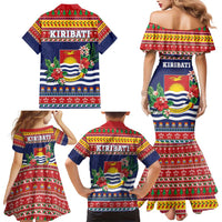 Kiribati Christmas Family Matching Mermaid Dress and Hawaiian Shirt Coat Of Arms Tekeraoi Te Kiritimati LT05 - Polynesian Pride
