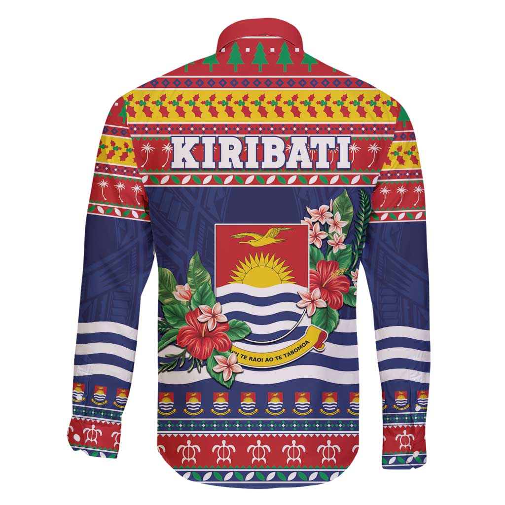 Kiribati Christmas Family Matching Puletasi and Hawaiian Shirt Coat Of Arms Tekeraoi Te Kiritimati LT05 - Polynesian Pride