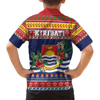 Kiribati Christmas Family Matching Summer Maxi Dress and Hawaiian Shirt Coat Of Arms Tekeraoi Te Kiritimati LT05 - Polynesian Pride