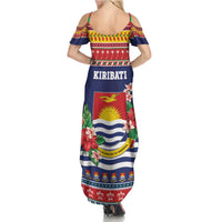 Kiribati Christmas Family Matching Summer Maxi Dress and Hawaiian Shirt Coat Of Arms Tekeraoi Te Kiritimati LT05 - Polynesian Pride