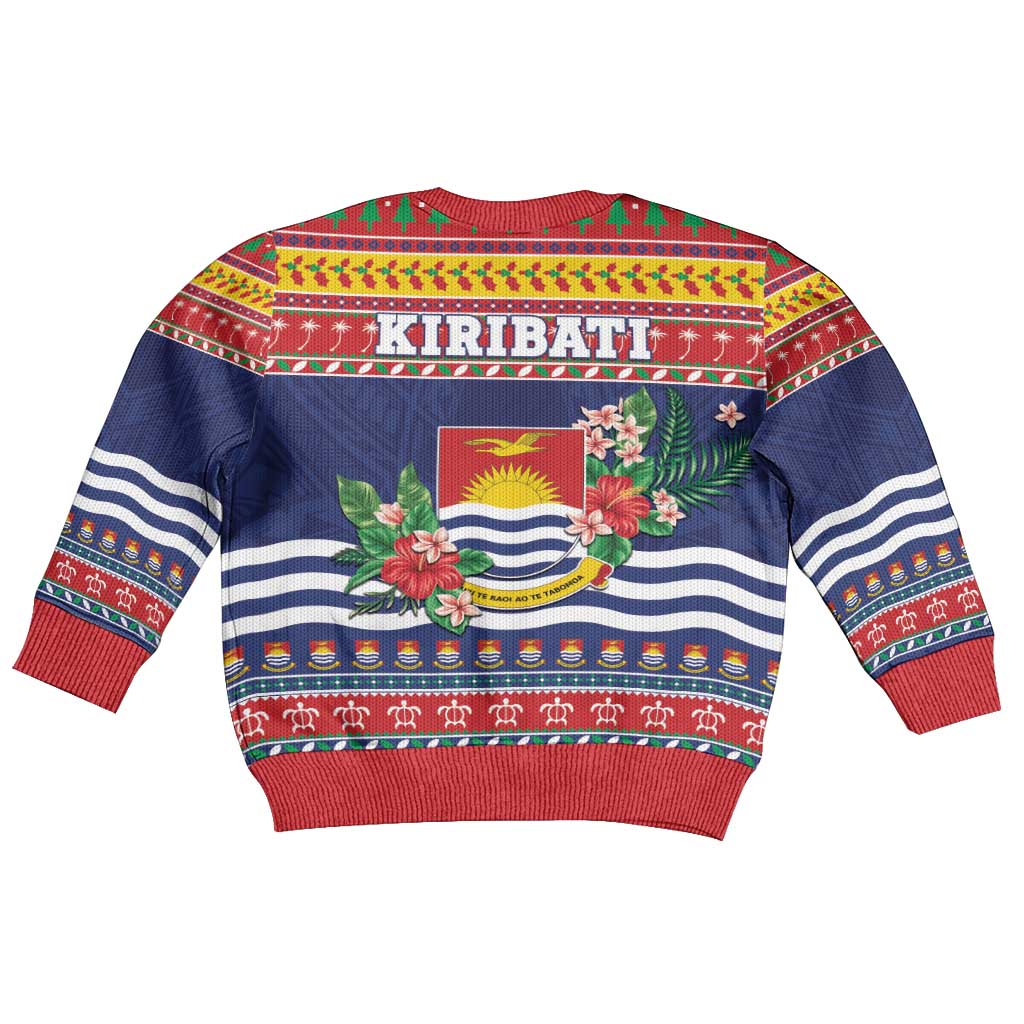 Kiribati Christmas Kid Ugly Christmas Sweater Coat Of Arms Tekeraoi Te Kiritimati