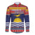 Kiribati Christmas Long Sleeve Button Shirt Coat Of Arms Tekeraoi Te Kiritimati