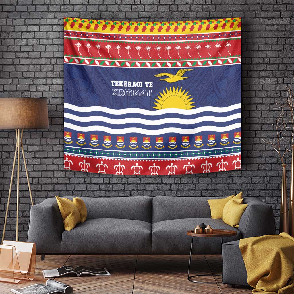 Kiribati Christmas Tapestry Coat Of Arms Tekeraoi Te Kiritimati LT05 - Polynesian Pride