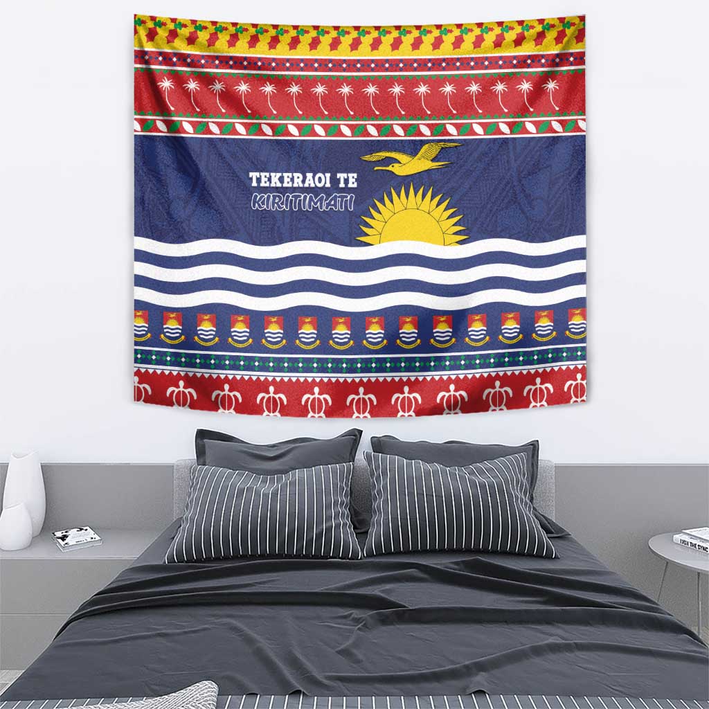 Kiribati Christmas Tapestry Coat Of Arms Tekeraoi Te Kiritimati LT05 - Polynesian Pride