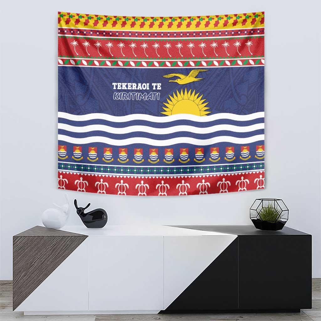 Kiribati Christmas Tapestry Coat Of Arms Tekeraoi Te Kiritimati LT05 - Polynesian Pride
