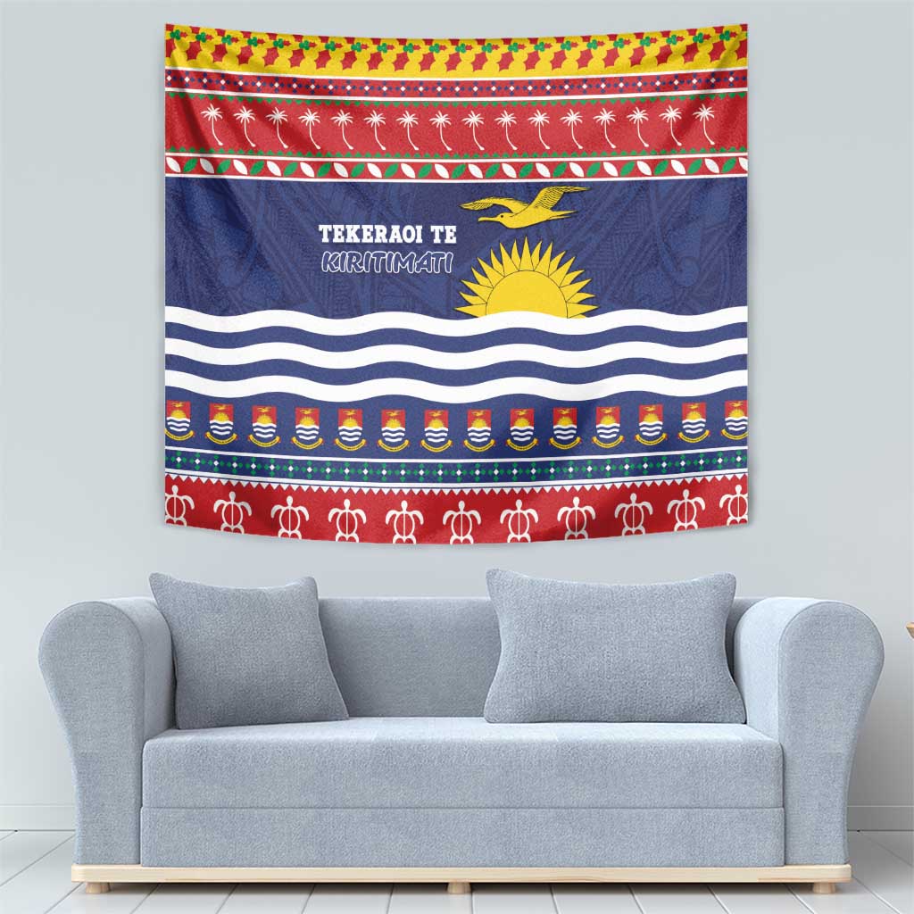 Kiribati Christmas Tapestry Coat Of Arms Tekeraoi Te Kiritimati LT05 - Polynesian Pride