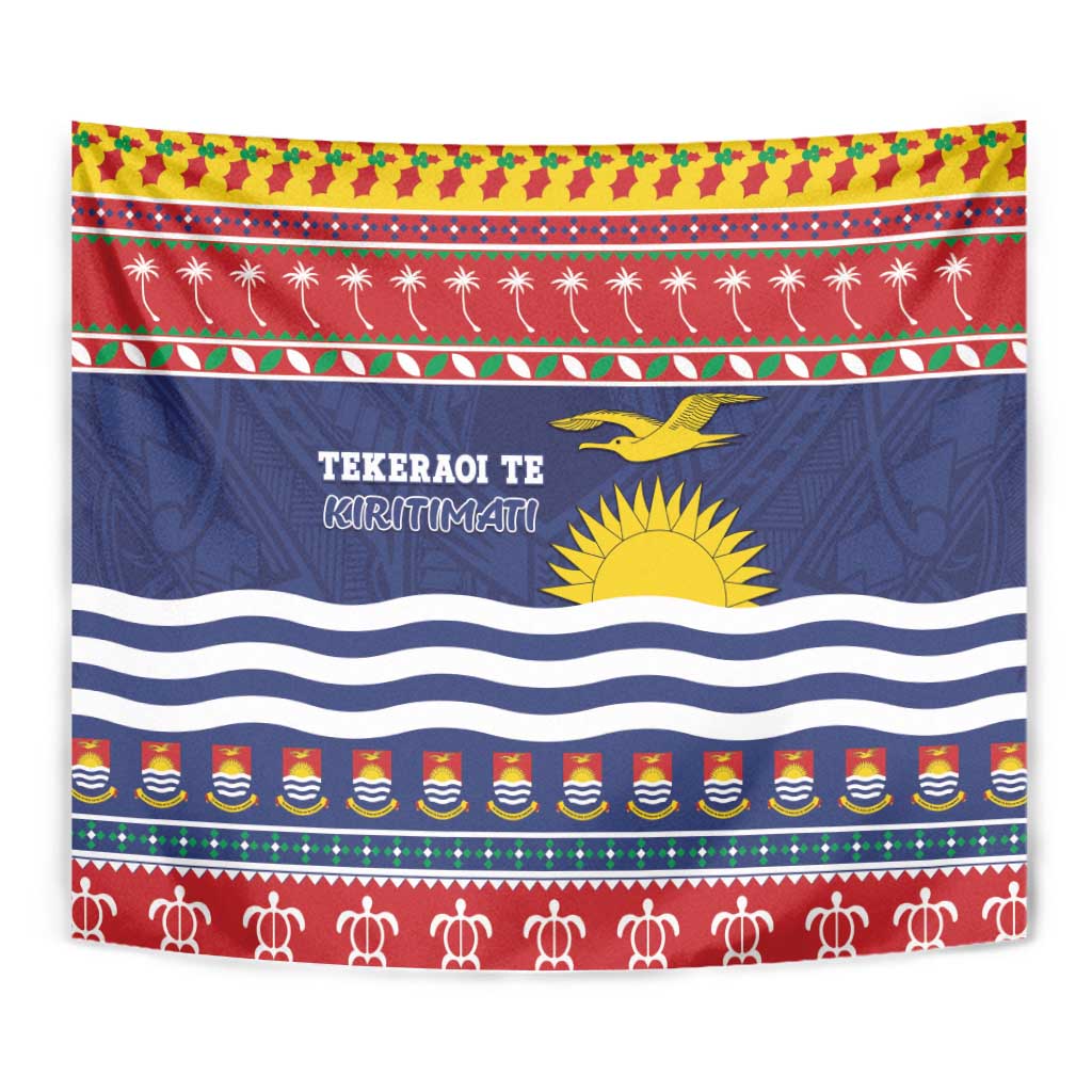 Kiribati Christmas Tapestry Coat Of Arms Tekeraoi Te Kiritimati LT05 - Polynesian Pride