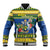 Solomon Islands Christmas Baseball Jacket Coat Of Arms Merry Xmas