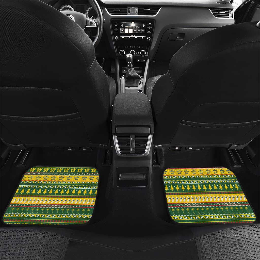 Solomon Islands Christmas Car Mats Coat Of Arms Merry Xmas