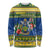 Solomon Islands Christmas Long Sleeve Shirt Coat Of Arms Merry Xmas