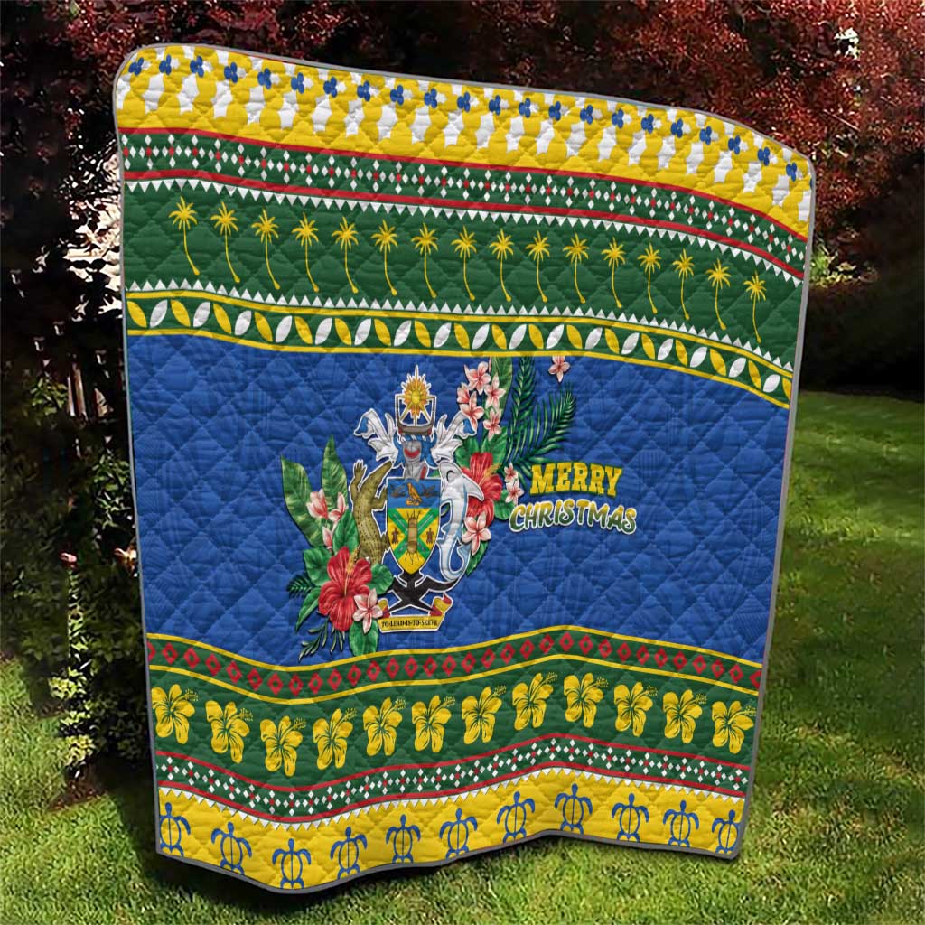 Solomon Islands Christmas Quilt Coat Of Arms Merry Xmas LT05 - Polynesian Pride