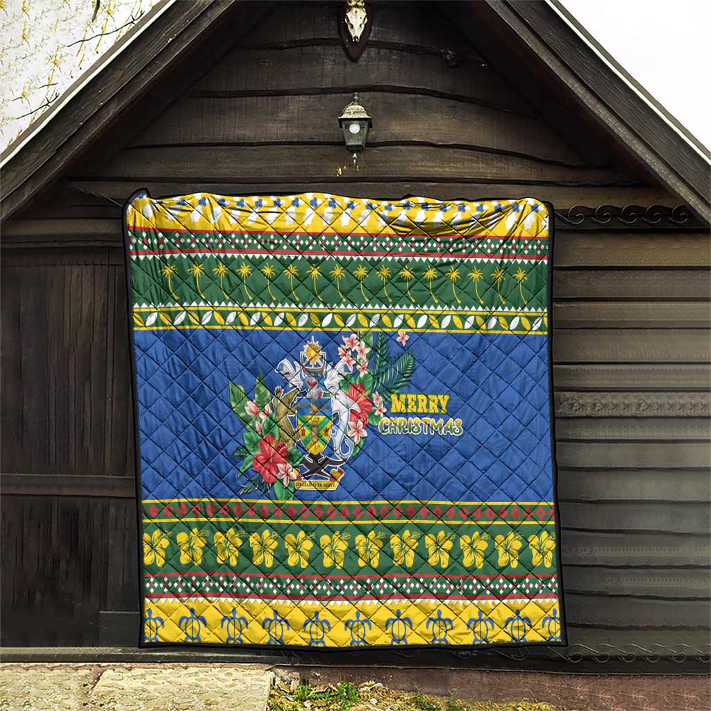 Solomon Islands Christmas Quilt Coat Of Arms Merry Xmas LT05 - Polynesian Pride