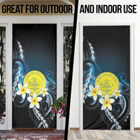Palau United Nations Day Door Cover Polynesian Curves Plumeria LT05 - Polynesian Pride