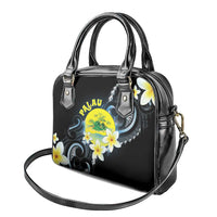 Palau United Nations Day Shoulder Handbag Polynesian Curves Plumeria LT05 - Polynesian Pride