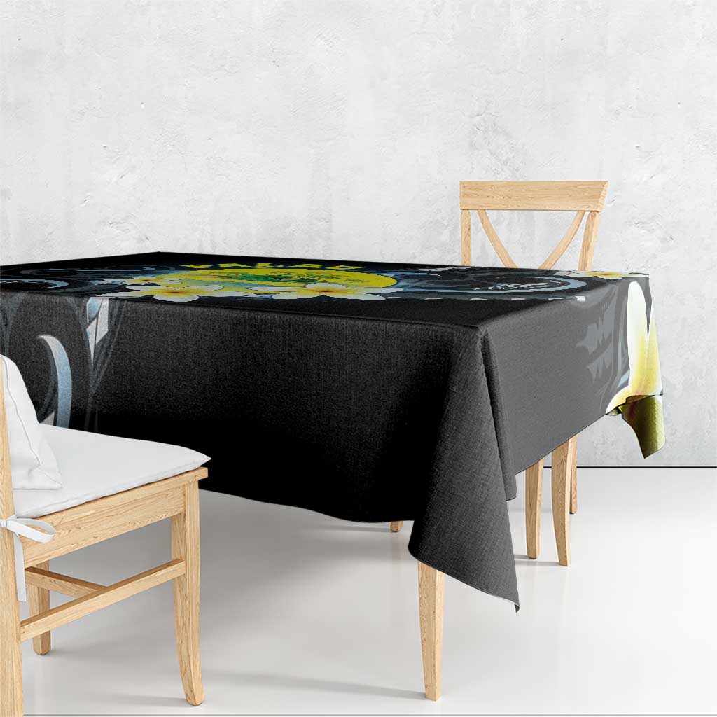 Palau United Nations Day Tablecloth Polynesian Curves Plumeria - Polynesian Pride