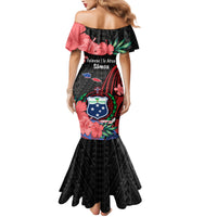 Samoa Independence Day Family Matching Mermaid Dress and Hawaiian Shirt Samoan Warriors Ula Fala LT05 - Polynesian Pride