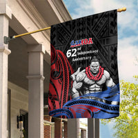 Samoa Independence Day Garden Flag Samoan Warriors Ula Fala LT05 House Flag Black - Polynesian Pride