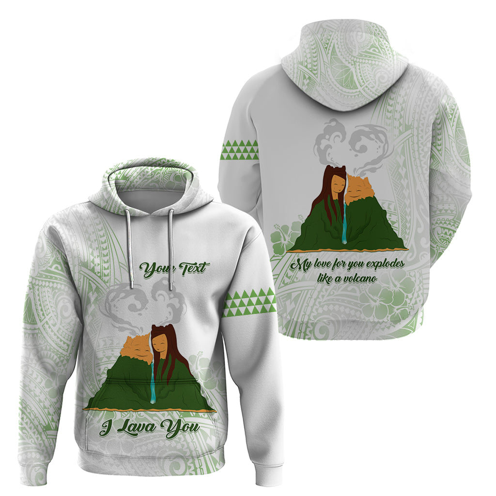 Personalised I LAVA YOU Volcano Valentine Hoodie Polynesian Tribal Pattern LT05 - Polynesian Pride