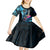 Personalised FSM Chuuk State Kid Short Sleeve Dress Tropical Flowers Tribal Pattern LT05 - Polynesian Pride