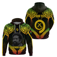 Personalised Vanuatu Father Lini Day Hoodie Polynesian Tribal Pattern LT05 - Polynesian Pride