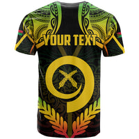 Personalised Vanuatu Father Lini Day T Shirt Polynesian Tribal Pattern LT05 - Polynesian Pride