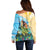 Personalised Hawaii Honolulu Festival Off Shoulder Sweater Hula Girls Tropical Vibe LT05 - Polynesian Pride