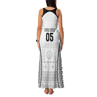 Custom Fiji Tapa Football Family Matching Tank Maxi Dress and Hawaiian Shirt Sporty Style LT05 - Polynesian Pride