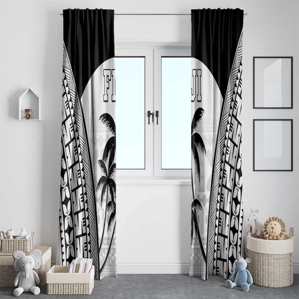 Fiji Tapa Football Window Curtain Sporty Style