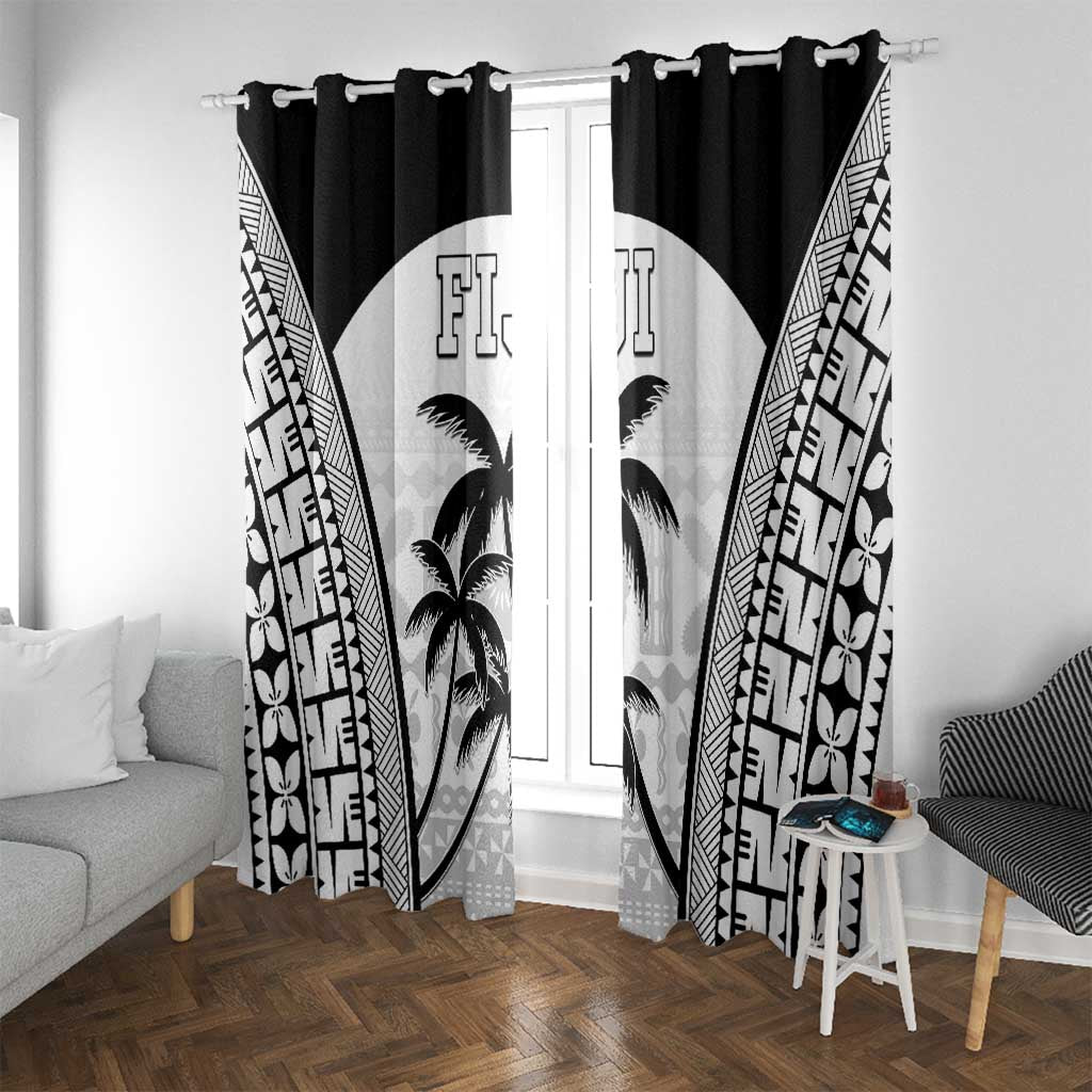 Fiji Tapa Football Window Curtain Sporty Style