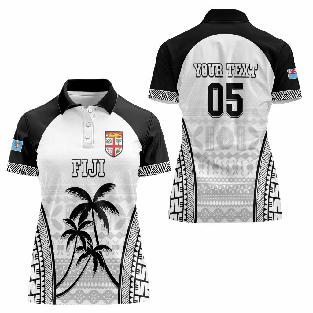 Custom Fiji Tapa Football Women Polo Shirt Sporty Style LT05 - Polynesian Pride