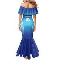 Custom Fiji Football Family Matching Mermaid Dress and Hawaiian Shirt Fijian Tapa Pattern LT05 - Polynesian Pride