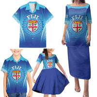 Custom Fiji Football Family Matching Puletasi and Hawaiian Shirt Fijian Tapa Pattern LT05 - Polynesian Pride