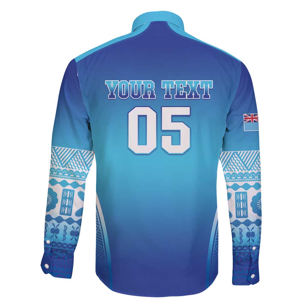 Custom Fiji Football Family Matching Short Sleeve Bodycon Dress and Hawaiian Shirt Fijian Tapa Pattern LT05 - Polynesian Pride